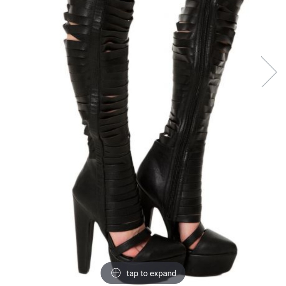 Jeffrey Campbell Gashed Boots 8
